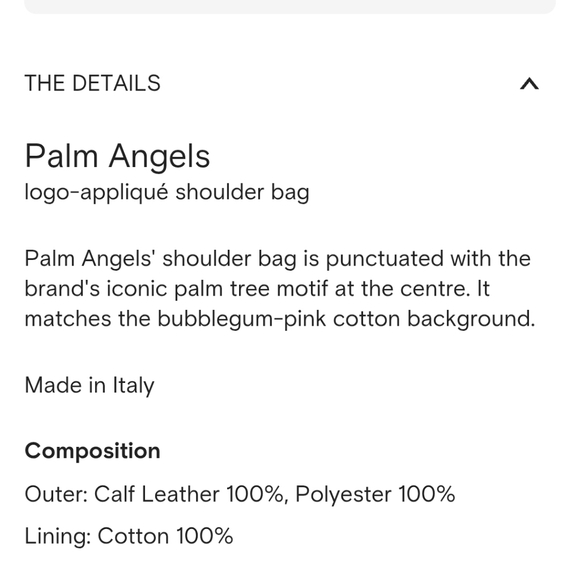 Palm Ageles Pink Nylon Palm Embossed Shoulder Bag - Picture 12 of 13